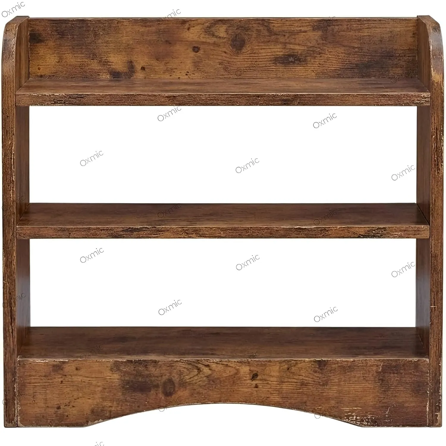 Rustic Open-Shelf Side Table
