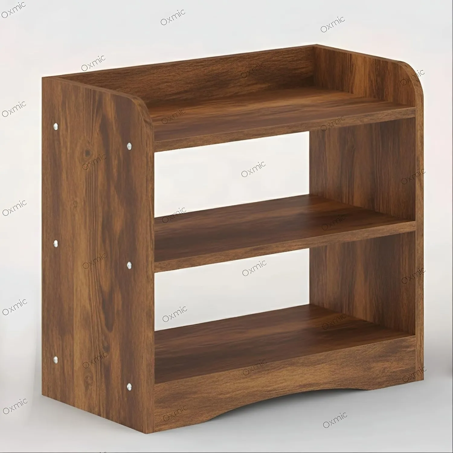 Rustic Open-Shelf Side Table